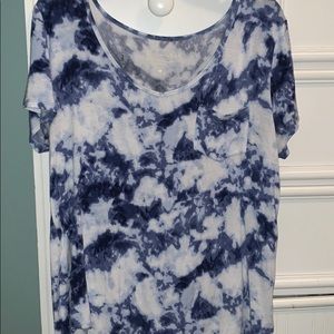 tye-dye hollister tee; size:L